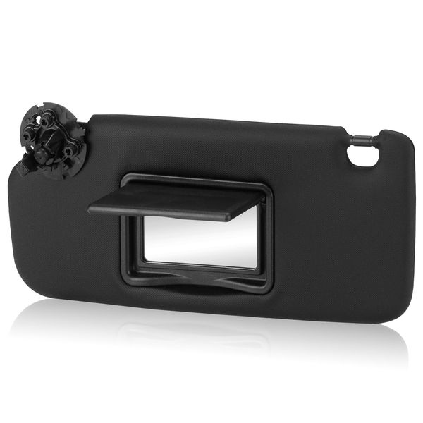 Black Driver Left Side Sun Visor Replacement Compatible with 2011 2012 2013 2014 2015 2016 Chevy Chevrolet Cruze Replace 95034256, 95034253, 84126667, 84126658