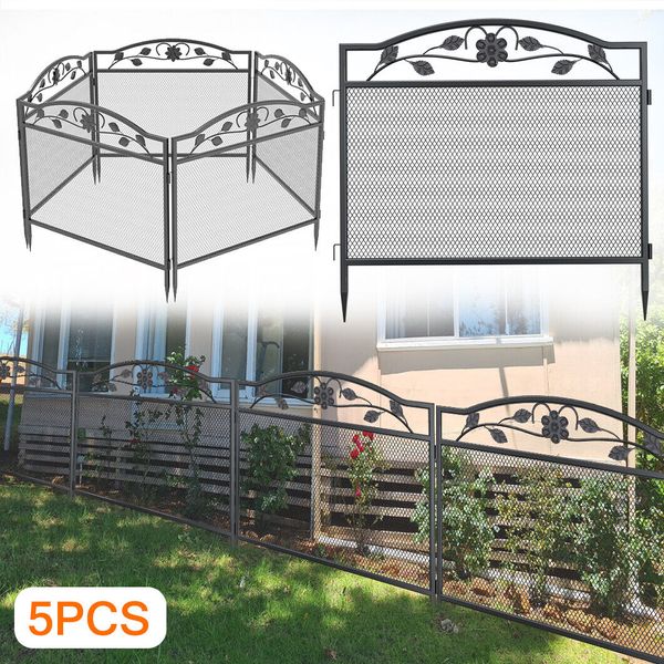 Decorative Garden Fence Dog Fencing 5PCS Heavy Duty Animal Barrier Stop Hamster