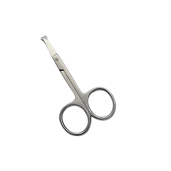 Spire Tools ® Nail Scissors with Rounded Probe Tip, Baby Nail Cuticle Eyebrow Beard or Mustache Nose Hair Cutting Scissors GB