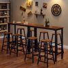 Mr IRONSTONE Bar Table, 47" Pub High Top Table Rectangular Bar Height Table Sofa Console/Dining Coffee Table, for Narrow Space, Living Room, Vintage