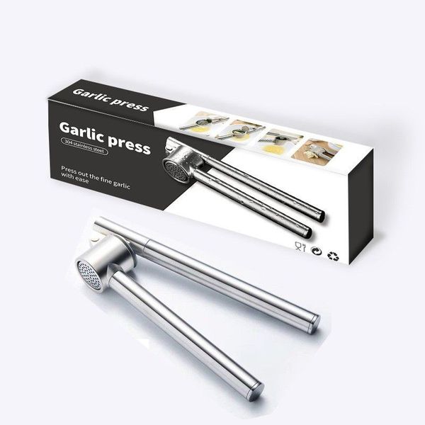 Kitchen Garlic Press With Soft -Easy to Clean Garlic Crusher And Ginger Press