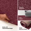 Bright House Solid Color Area Rug Cranberry - 1.5' x 2.25'