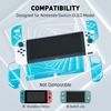 FANPL [Improved Version] Dockable Clear Case for Nintendo Switch OLED 2021, Protective Case Cover for Switch OLED and Joy Con Controller - Strong and Durable, Not Easy to Fall Off (Blue)