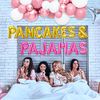 LaVenty Pancakes & Pajamas Decoration Pancakes & Pajamas Balloons Pajamas Party Decoration Slumber Party Decoration Girls Night Decoration (pink gold 1)