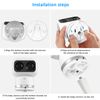 HOLACA Camera Mount for Eufy Security Indoor Cam S350,Flexible Twist Mount for Eufy Security Indoor Cam