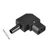 sourcing map AC110-250V 10A Female IEC320 C13 Power Socket Adapter Connector Right Angle