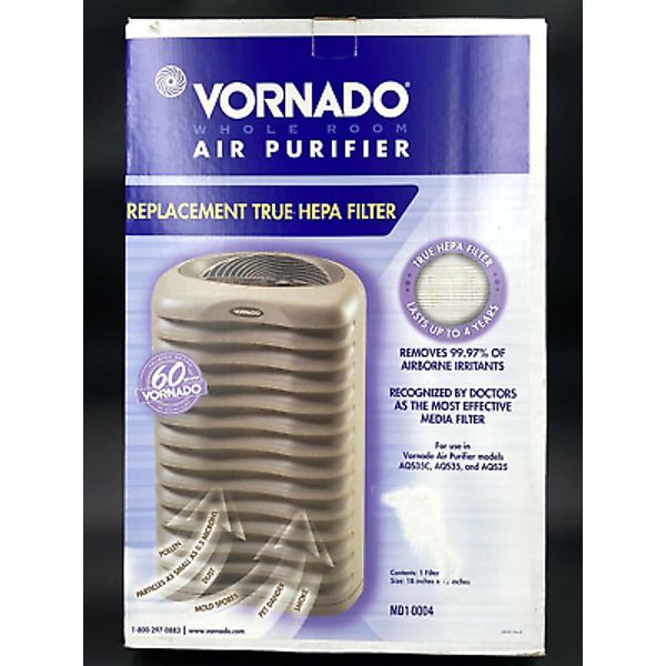 Vornado AQS 35C, 35, 25 Air Purifier True HEPA Replacement Filter MD1-0004