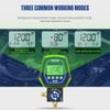 MRCARTOOL® HVAC Digital Vacuum Pressure Manifold gauges Set Leak Detection Mode