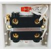 Electric Shower Ceiling Switch with Pull Cord 45 Amp Double Pole Isolator Isolation White Bathroom with Neon by Status
