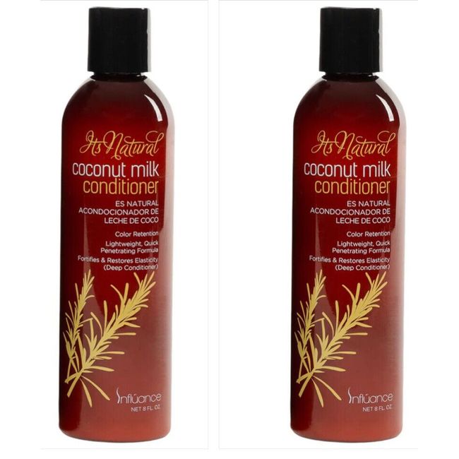 Influance It's Natural Coconut Milk Conditioner 8 oz Soft Hair2 PACK