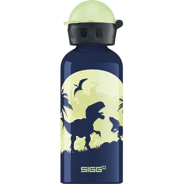 SIGG - Kids Water Bottle - Glow Moon Dinos - Leakproof, Lightweight, BPA Free - Aluminum - 13oz