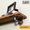 RESTORE Autumn Brown 36 in. Shelves with L-Shaped Brackets