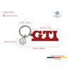 VW Collection GTI since1976 Key Ring Red GTIKH01