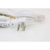 Axis 3-Outlet Indoor Extension Cord with Flat-Profile Plug - 8-foot, White