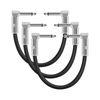 TRkin Electric Guitar Effector Connection Line 15cm 3pcs for Guitar Effector Black