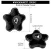 JIEYAO 10 Pcs 5/16" 18 Female Thread 5 Star Knobs, Plastic T Knobs, Clamping Knobs for T Track Bolts Jig Knobs Thumb Screw Threaded Knobs Hardware Nuts Accessories for Woodworking Jigs & Fixtures