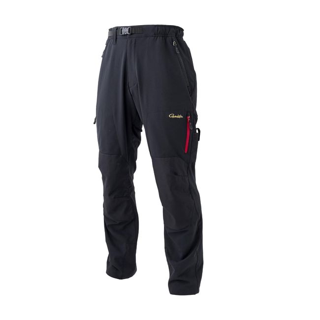 Gamakatsu GM3719 HD Fishing Pants, Black x Red, 3L