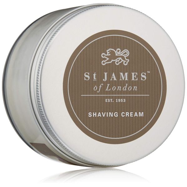 St James of London Lavender & Geranium Shave Cream Jar, 5.07oz