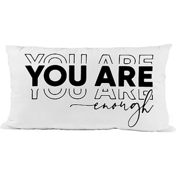 You Are Enough Inspirational Quote Soft Throw Pillow Covers Mental Health Cushio