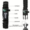 Black Paracord Tactical Multifunctiona
