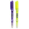 INC. Eraseable Highlighters, Chisel Tip, 2 Count Pack ~ Yellow  Purple