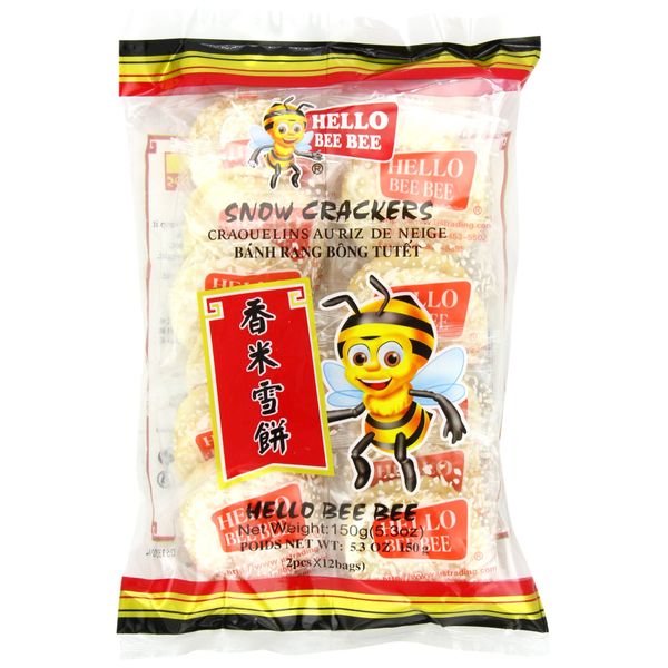 Hello Bee Bee Snow Crackers, 5.3 Ounce