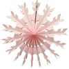 6-Pack 15 Inch Tissue Snowflake Decoration, Pink