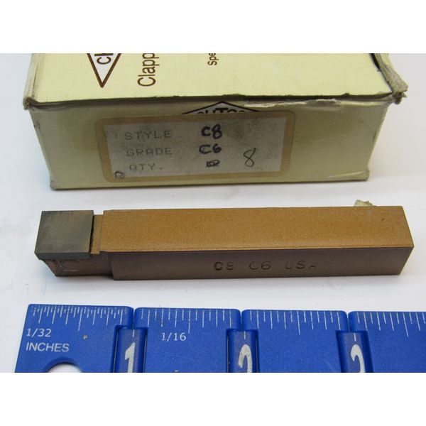 CLAPP & HANEY C-8  1/2" CARBIDE TIPPED TOOL BITS (4 PCS) NEW GRADE C6