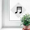 'Beamed Sixteenth Note' Suction Cup Car Window Sign (CG00029096)