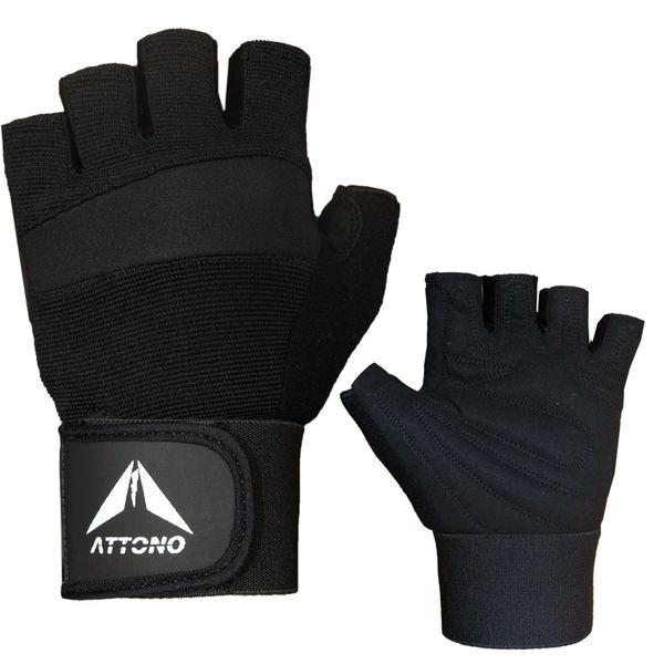 ATTONO Profi Fitness Handschuhe mit Bandage Trainingshandschuhe Fitnesshandschuhe - Größe 11