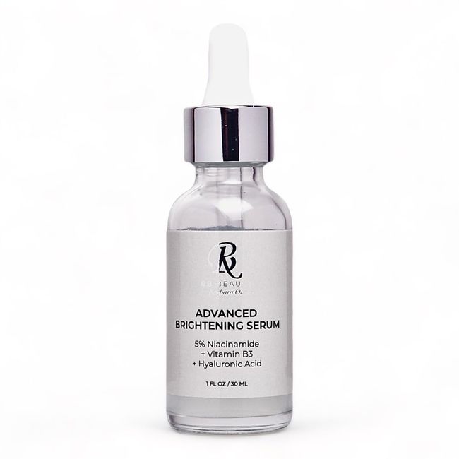 RB Beauty Advanced Brightening Serum - Multi-Action Serum: Niacinamide, Hyaluronic Acid, Zinc PCA - Hydrate and Improve Skin Complexion. Soothing, Hydrating, Brightening!