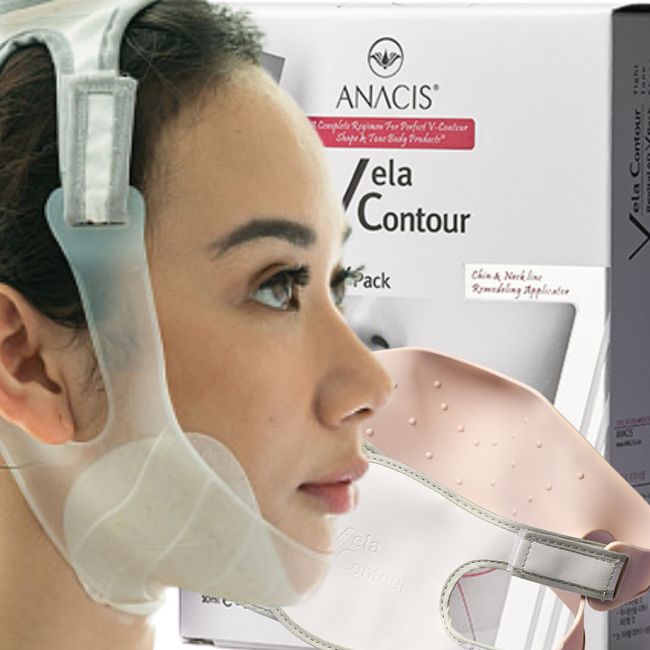 Double Chin Reducer Anti Wrinkle Face Neck Lift V-Line Shape 5 Masks and Belt