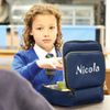 Lunch Cooler Bag printed with Name (Navy Blue)