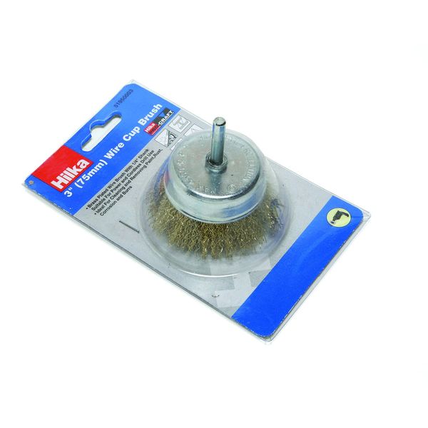 Hilka 51950003 3" Wire Cup Brush, Silver