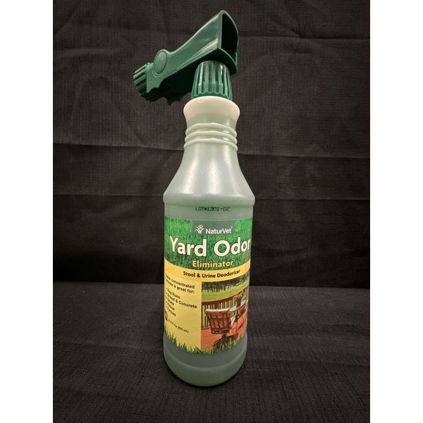 NaturVet Yard Plants Pet Odor Eliminator Concentrated Hose Spray Nozzle 32 oz