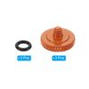 PATIKIL Camera Shutter Button Set of 3 Copper Camera Buttons with Knobs for DSLR/SLR Cameras Orange