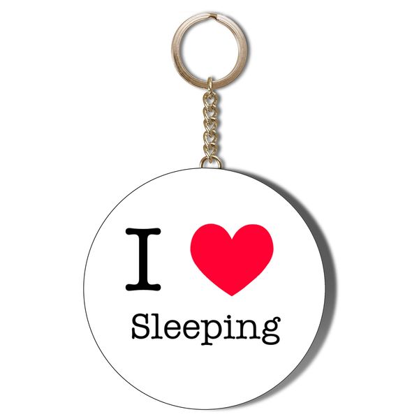 Gift Insanity I LOVE SLEEPING 58mm KEYRING BOTTLE OPENER