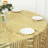 72"x72" GOLD Tulle Square TABLE OVERLAY Sequins Geometric Pattern Party Events