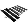 For Honda Civic 78.7" Side Skirt Rocker Panel Lip Splitter Diffuser Glossy Black