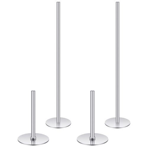 Nosiny 4 Pieces Stainless Steel Cake Heating Core 6 and 2 Inch Silver Heating Rod Cake Baking Supplies for Birthday Party Wedding Decorating Baking Tools Accessories Kitchen Utensils