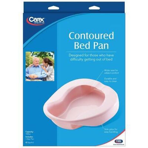 Carex Health Brands Pink Bedpan