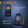Nilight Speaker Rocker Switch Led Light Bar Switch 5 Pin Laser On Off switches