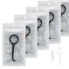 5 Pcs Clear Aligner Removal Tool Kit - Portable Retainer Remover Hook for Invisible Braces, Aligners & Retainers - Easy Pull Tool Kit(Black)