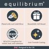 equilibrium Equilibrium Forget Me Not Elegant Silver Plated Pendant Necklace
