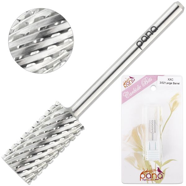 Professional Silver Large Barrel Nail Carbide Drill Bit 2X Coarse Grit