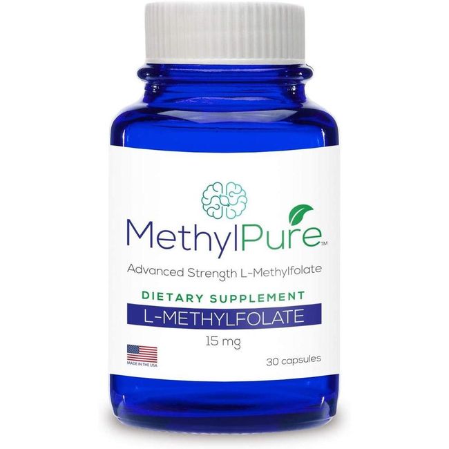 MethylPure Methyl Folate(5-MTHF) L-Methylfolate 15mg (30capsules) MTHFR Genetic Mutant Active Vitamin B9 Folic Acid Natural, Quantity, Details