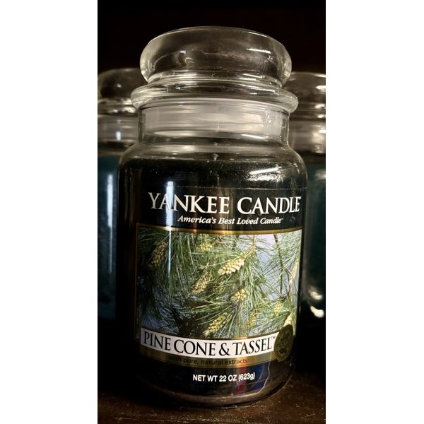 YANKEE CANDLE PINE CONE & TASSLE 1 WICK 22 OZ CANDLE