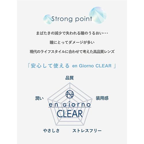 アンジョルノ クリアワンデー 30枚入 【PWR】-3.25 （DIA 14.2mm/BC 8.7mm 1day UVカット うるおい engiorno クリアレンズ）