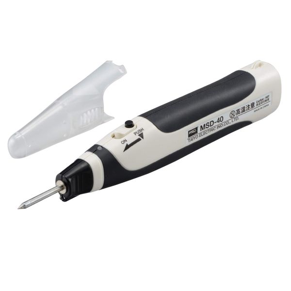 goot MSD-40 Cordless Soldering Iron, 4 Batteries, LED Light Included, Soldering Tip (MSD-40HRT-B)