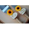 Sunflower Wedding Cake Knife Personalized Wedding Cake Cutter Fall Wedding Cake Cutting Set